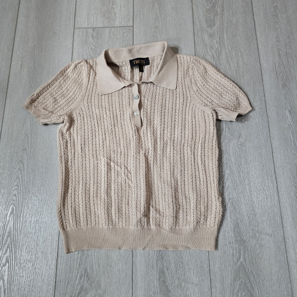 Truth Women's Sweater in Beige Size S/P